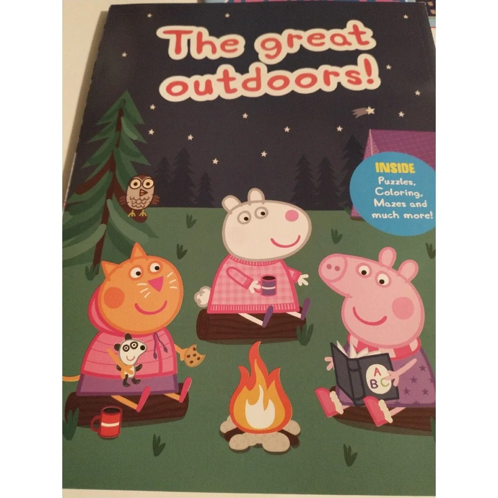 Peppa Pig Activity Books Puzzles #20 Adventures In Nature Stories Lot of 3 New